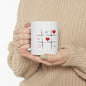 Love Tic-Tac-Toe Ceramic Mug Printify