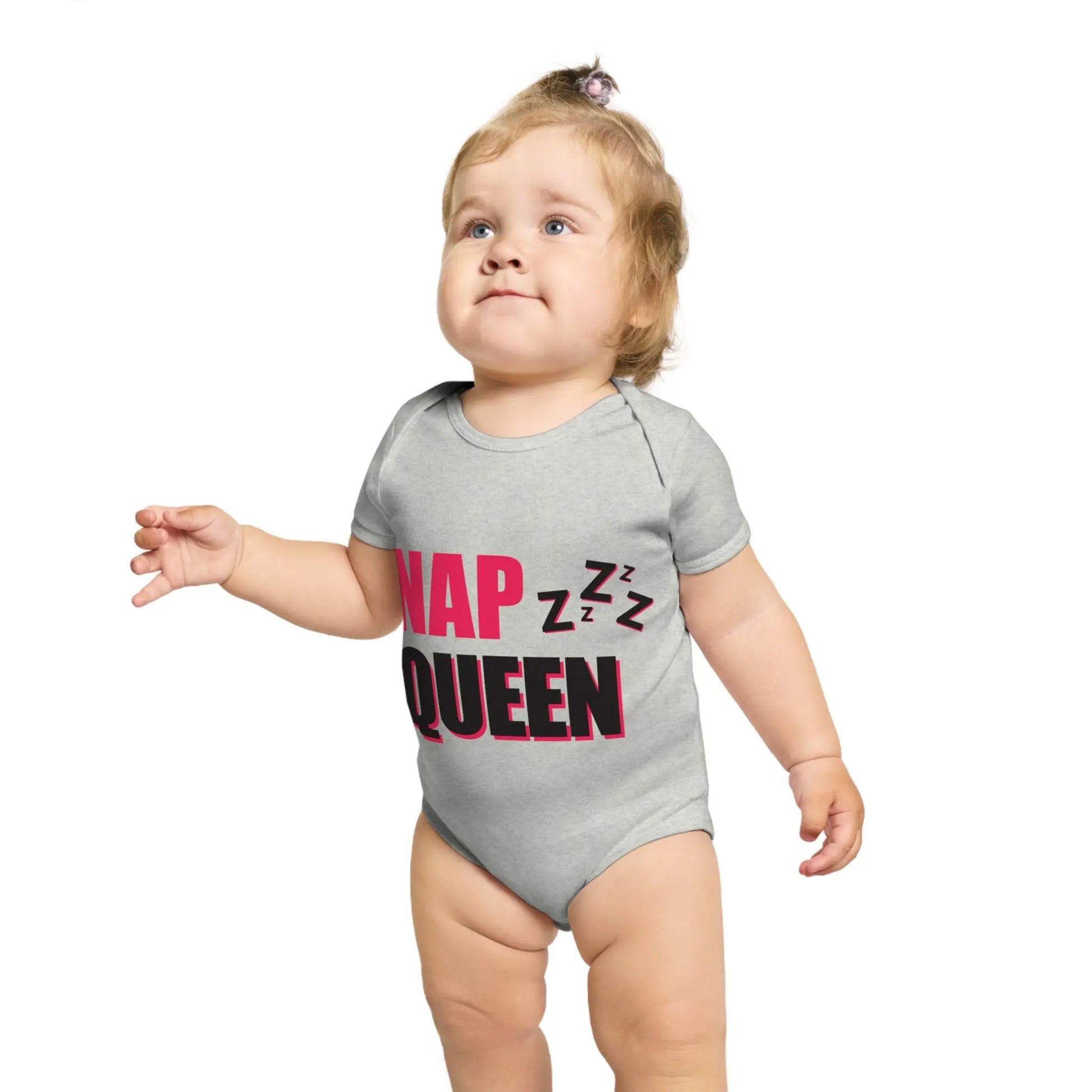 Nap Queen Short Sleeve Baby Bodysuit Printify