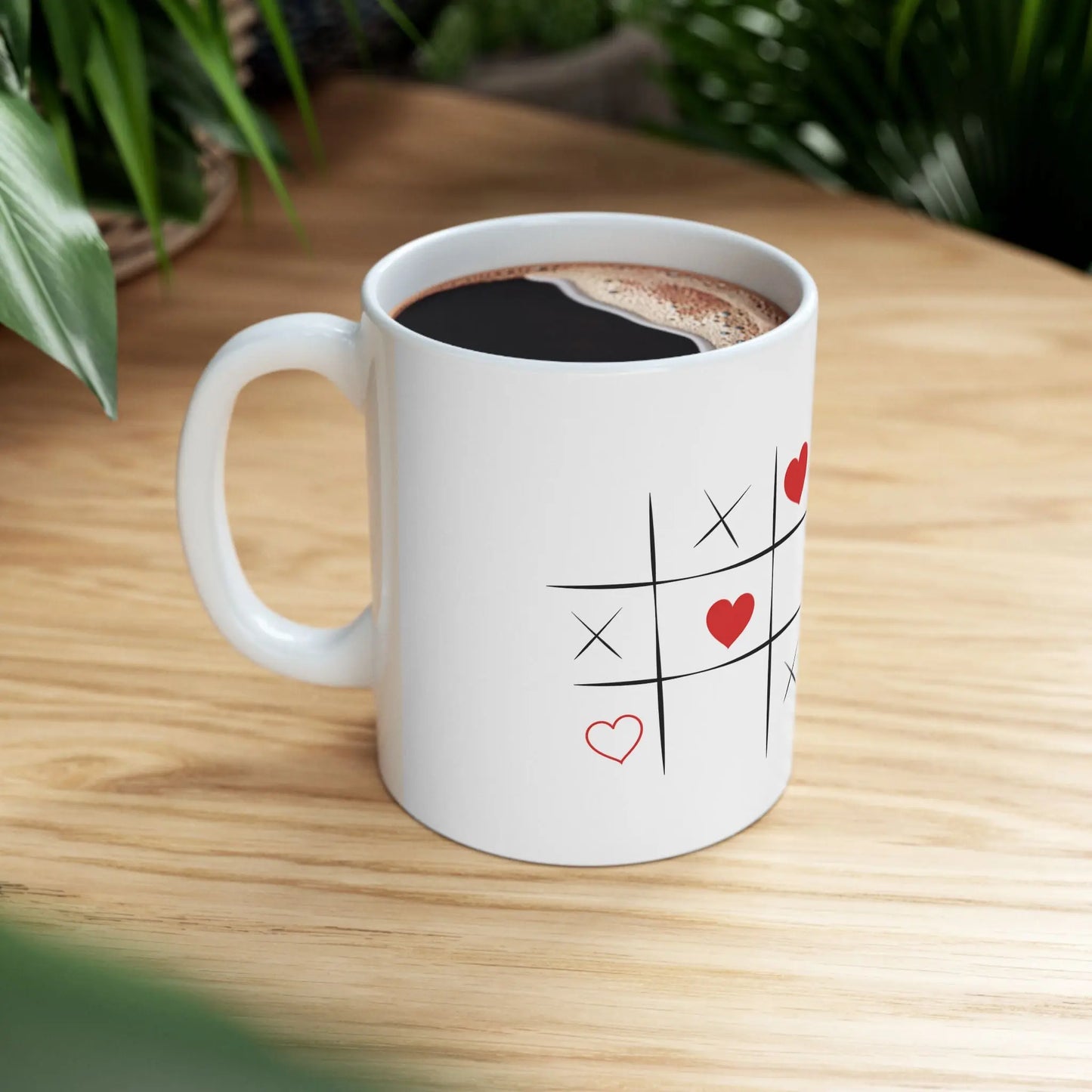 Love Tic-Tac-Toe Ceramic Mug Printify