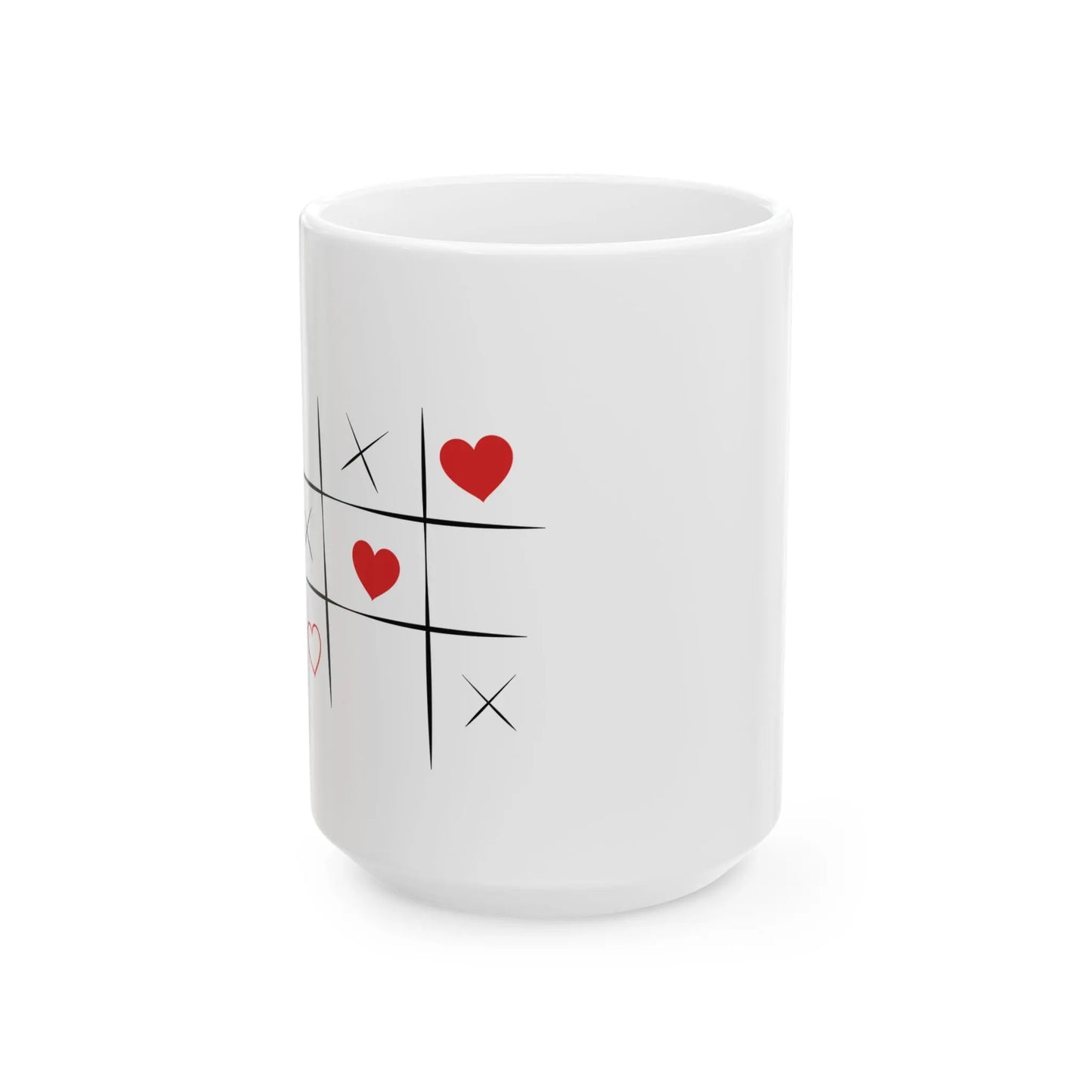 Love Tic-Tac-Toe Ceramic Mug Printify