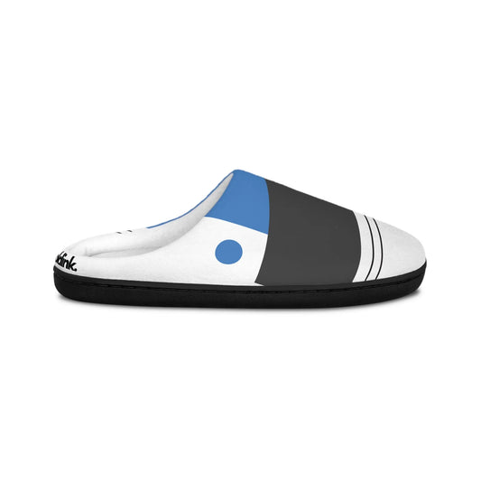 Cozy Blue & Black Slippers Printify