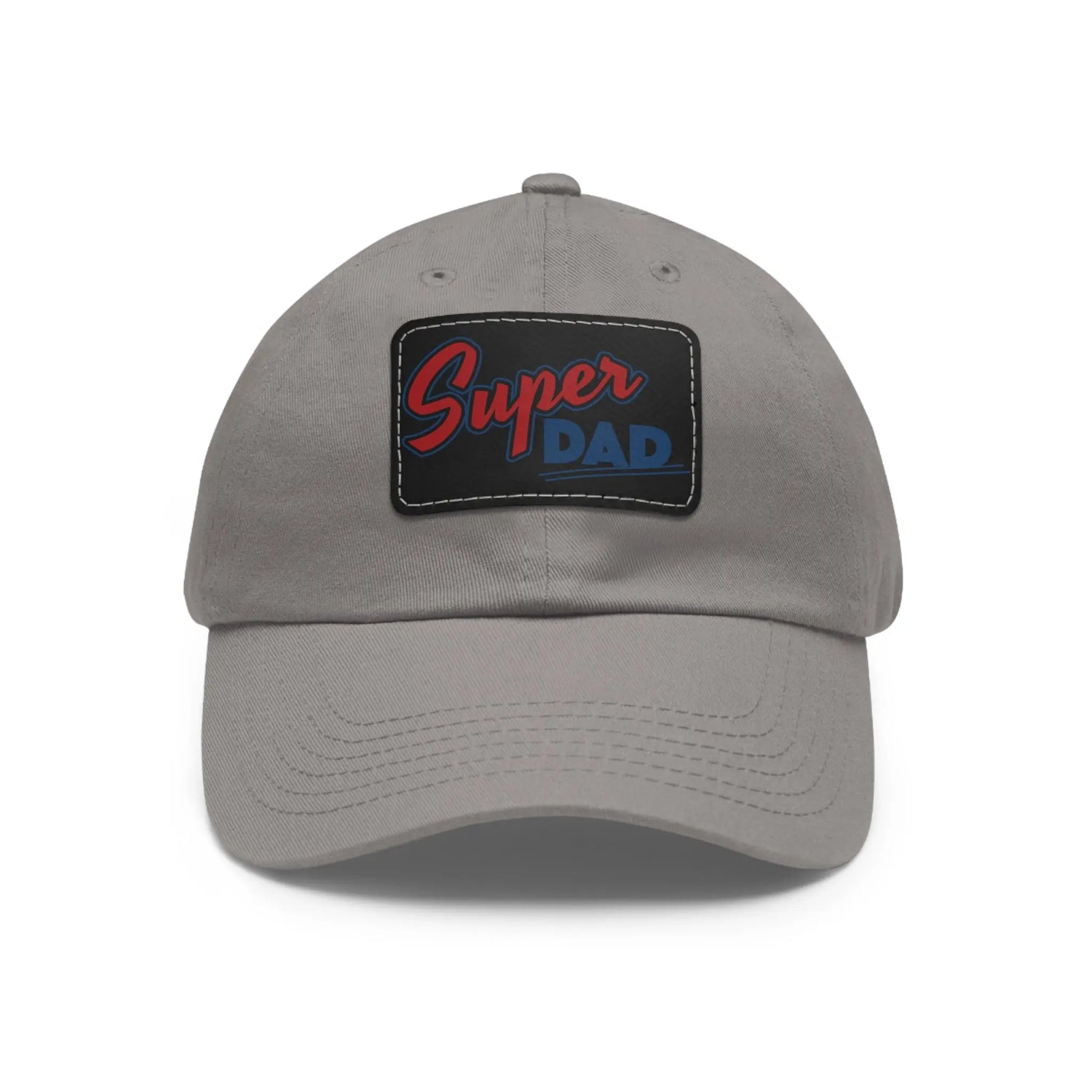 Super Dad Leather Patch Dad Hat Printify