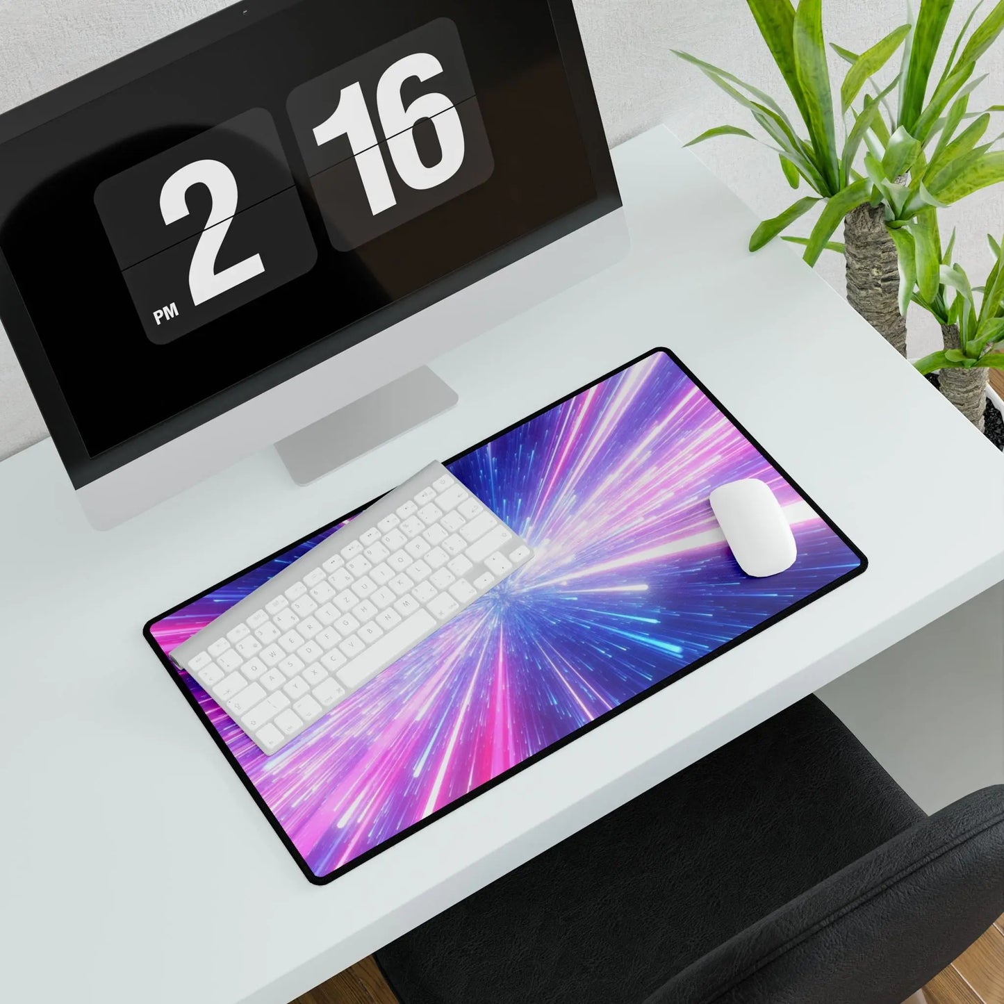 Galaxy Burst Desk Mat Printify