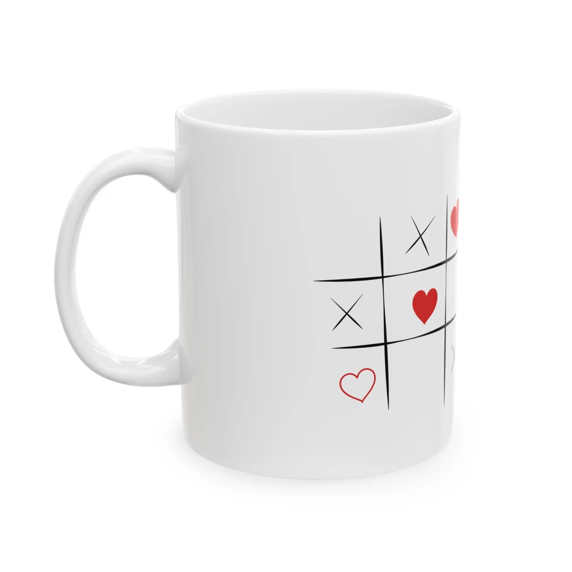 Love Tic-Tac-Toe Ceramic Mug Printify