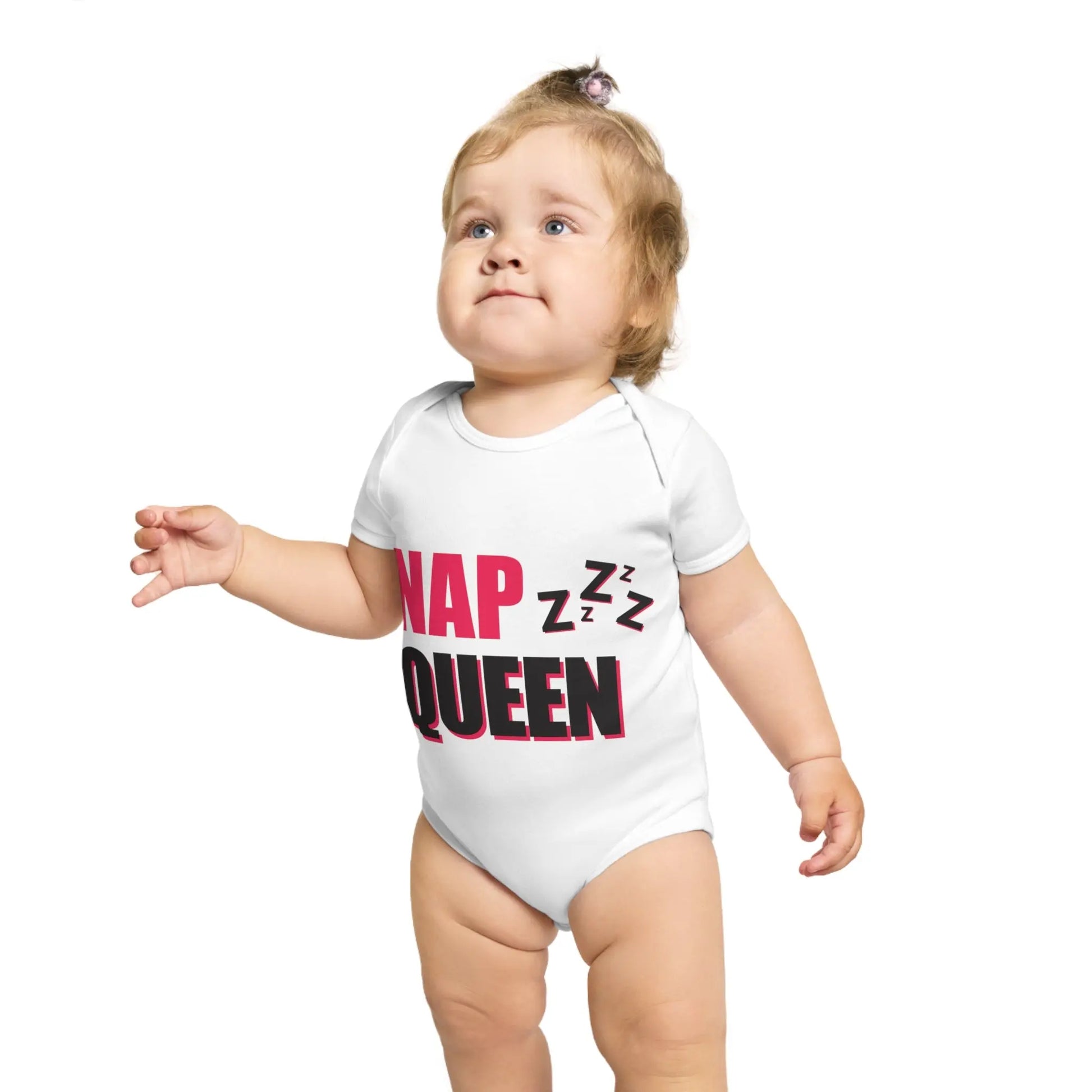 Nap Queen Short Sleeve Baby Bodysuit Printify