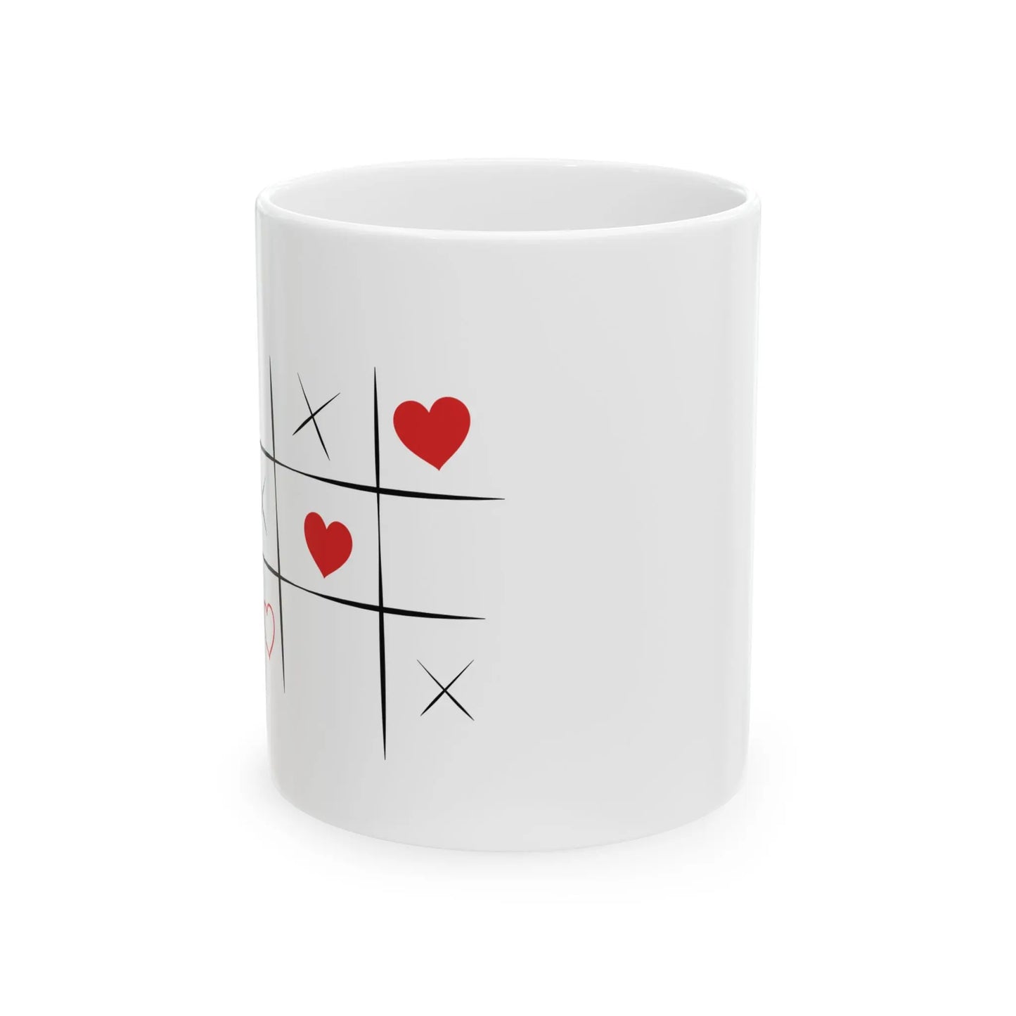 Love Tic-Tac-Toe Ceramic Mug Printify