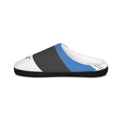 Cozy Blue & Black Slippers Printify