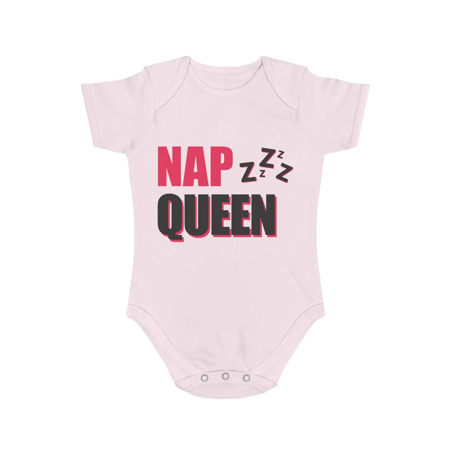 Nap Queen Short Sleeve Baby Bodysuit Printify