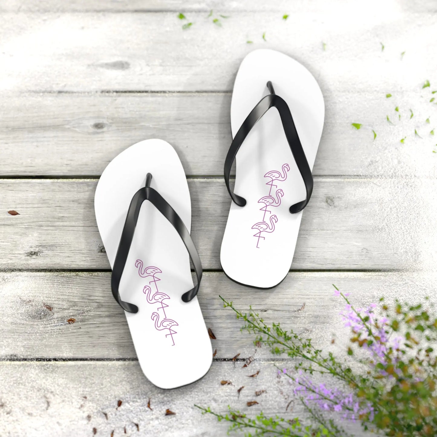 Flamingo Flip Flops Printify