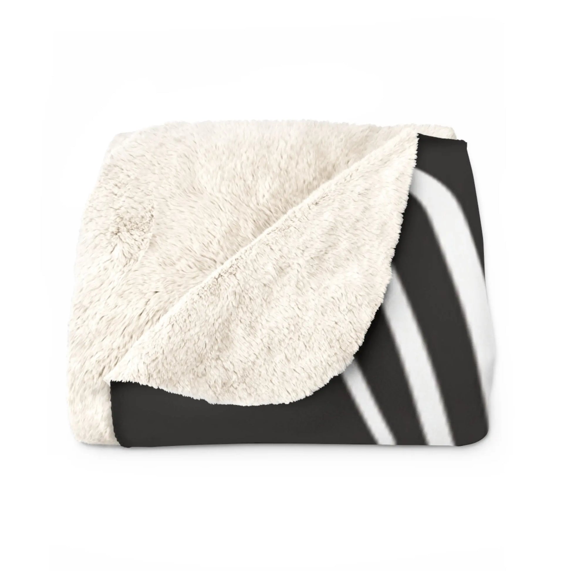 Cozy Geometric Sherpa Fleece Blanket Printify