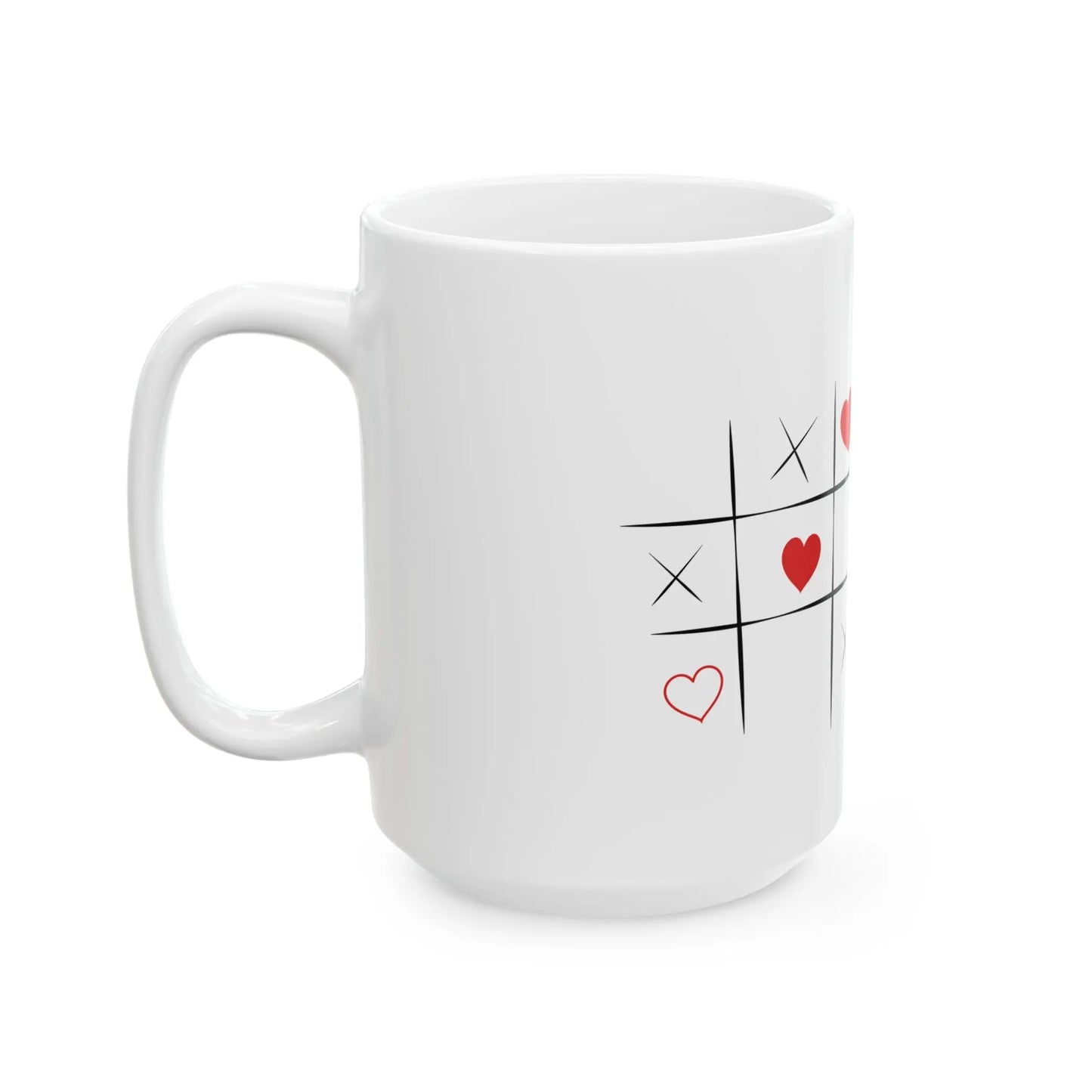 Love Tic-Tac-Toe Ceramic Mug Printify