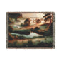 Serene Landscape Woven Blanket Printify