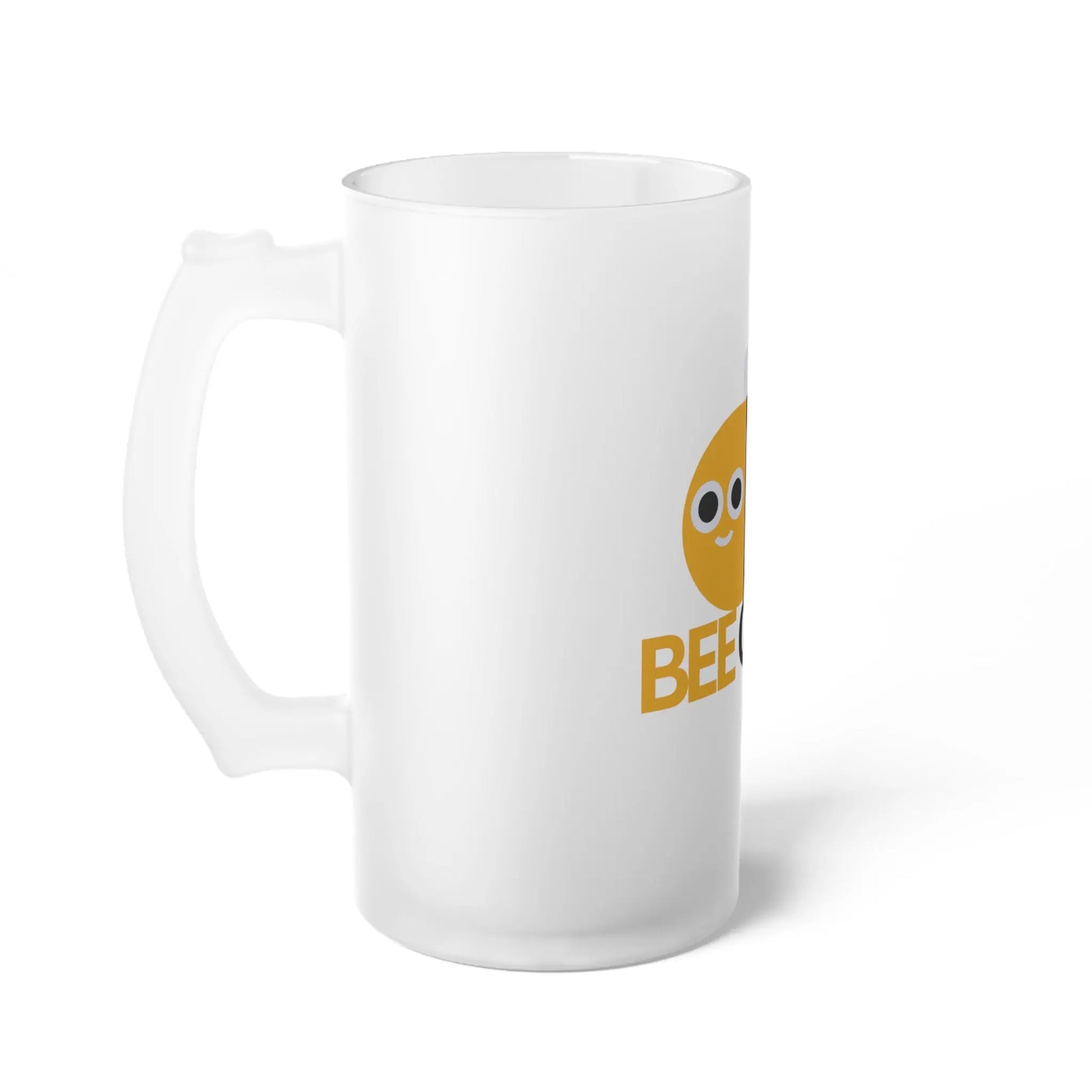 Frosted Bee Cool Beer Mug Printify