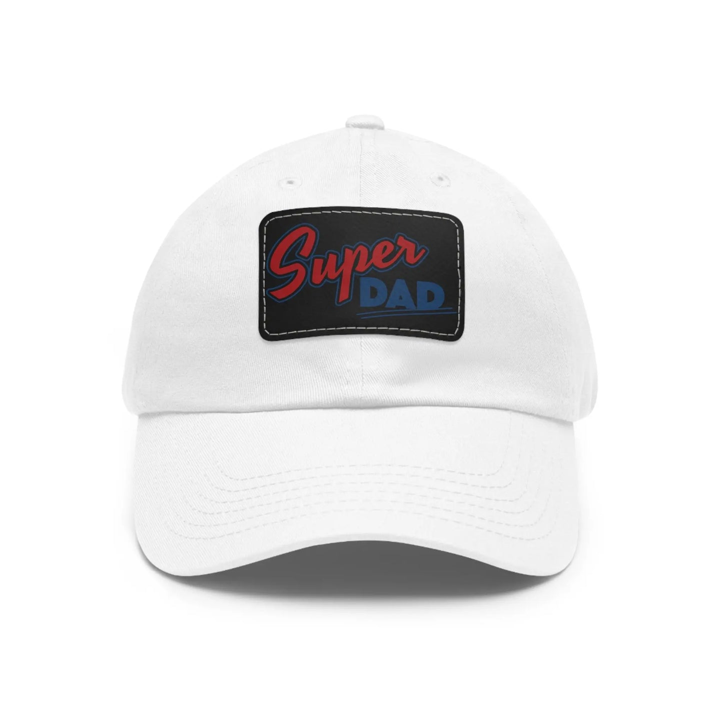 Super Dad Leather Patch Dad Hat Printify