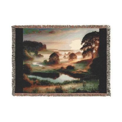 Serene Landscape Woven Blanket Printify