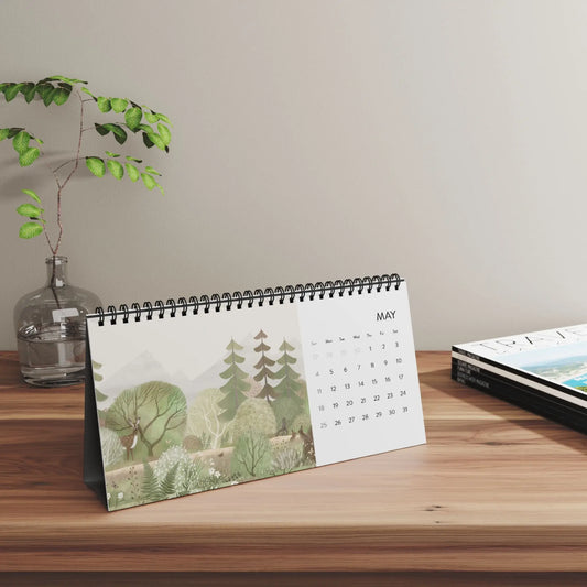 2025 Desktop Calendar - Nature-Inspired Printify